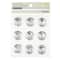 12 Packs: 9 ct. (108 total) Clear Round Rhinestone Stickers by Recollections™